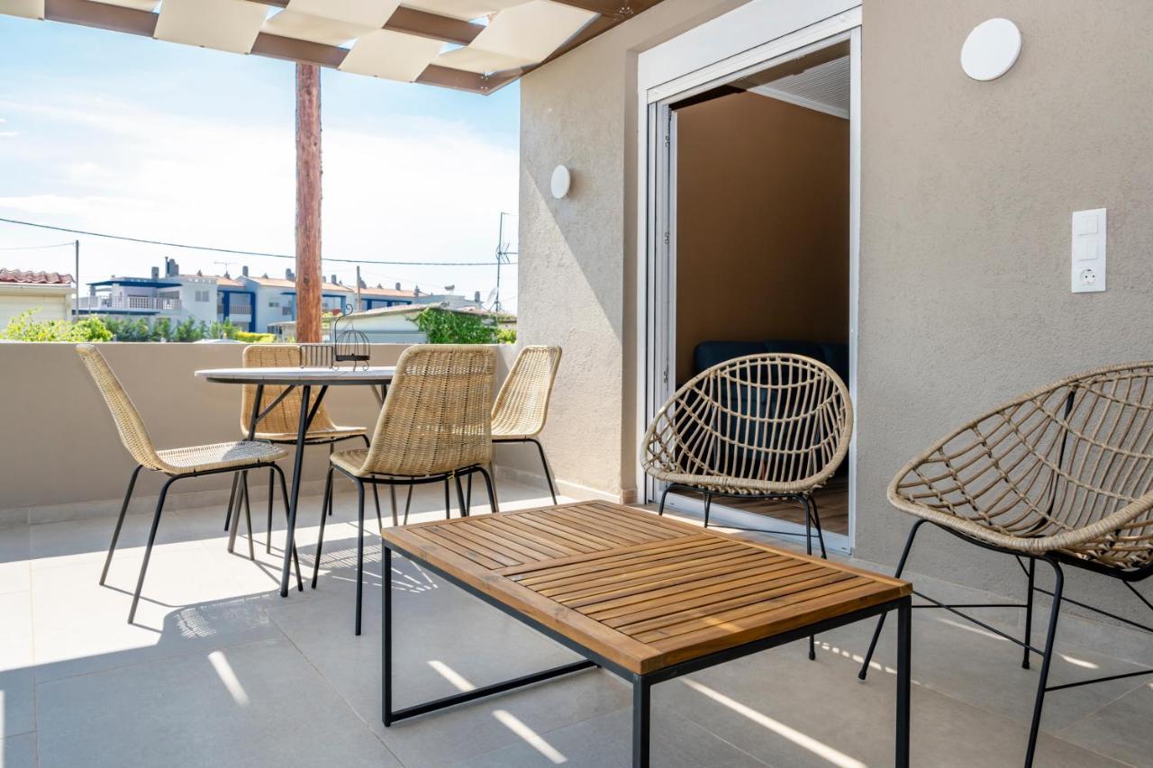 Azzurro Seafront Houses Nea Kallikrateia ภายนอก รูปภาพ